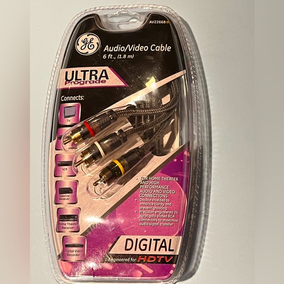 GE Other - GE Audio/Video Cable, 6’, Digital for HDTV